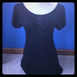 Adorable Shirt with Button and Ruffle Details